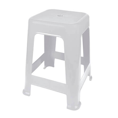 Banquetas Butacas Plástico Bela Vista Blanco Mor