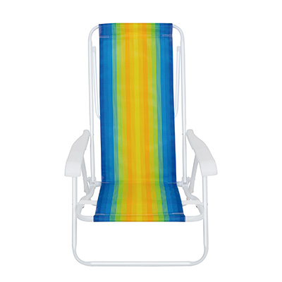 Sillas Playeras 8 Posiciones Acero Rayada Mor