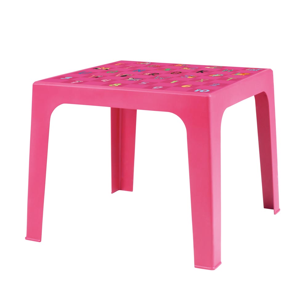 Mesa Kids Abecedario Mor Rosa