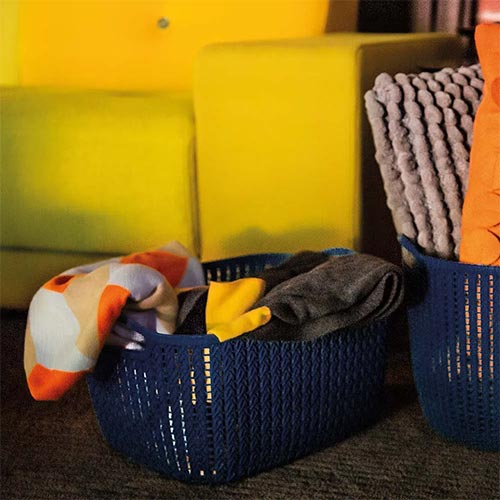 Canasto Organizador Rectangular Alto Grande Mor