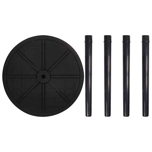 Mesa Redonda Mor Color Negro