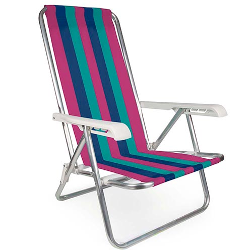 Sillas Playeras 4 Posiciones Aluminio Mor