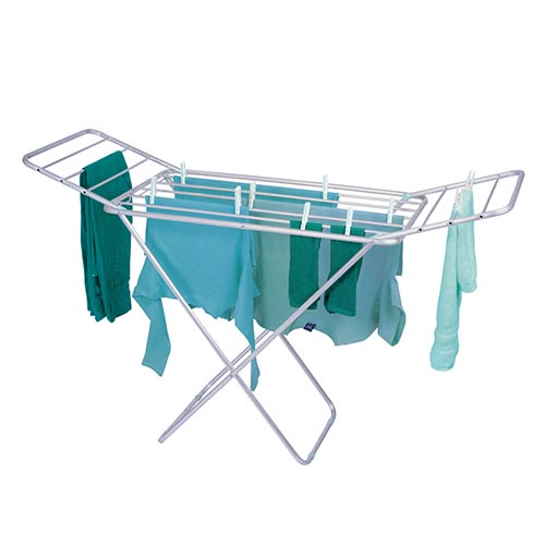 Tendedero De Piso Slim Con Alas 143x49x90 Mor