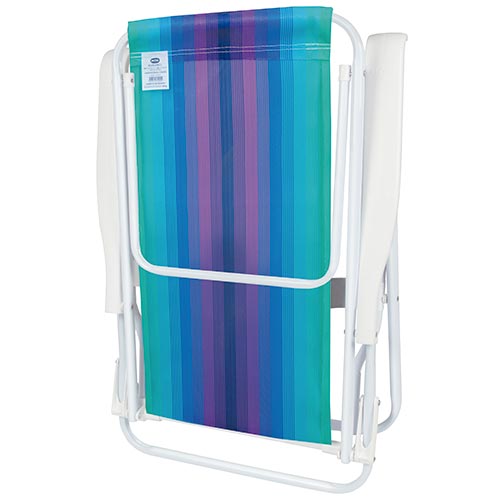 Sillas Playeras 8 Posiciones Acero Rayada Mor