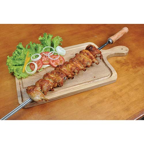 Pinchos Espetón Simple 55cm Acero Mor