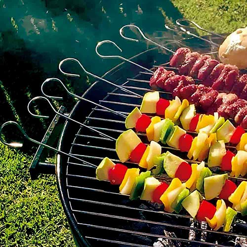 Set De Espetones Simples 6 Piezas Pinchos Parrilla
