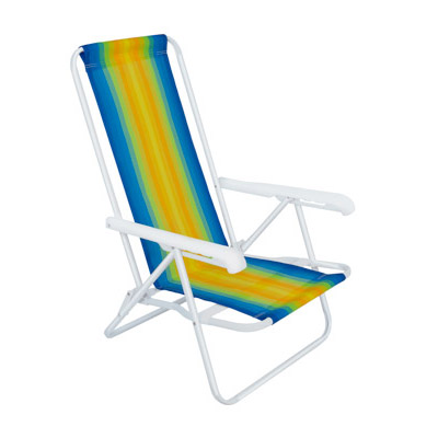 Sillas Playeras 4 Posiciones Acero Rayada Mor