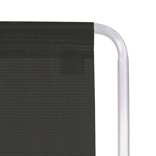 Silla Alta Conforto Brazos Plást. Mor Negro