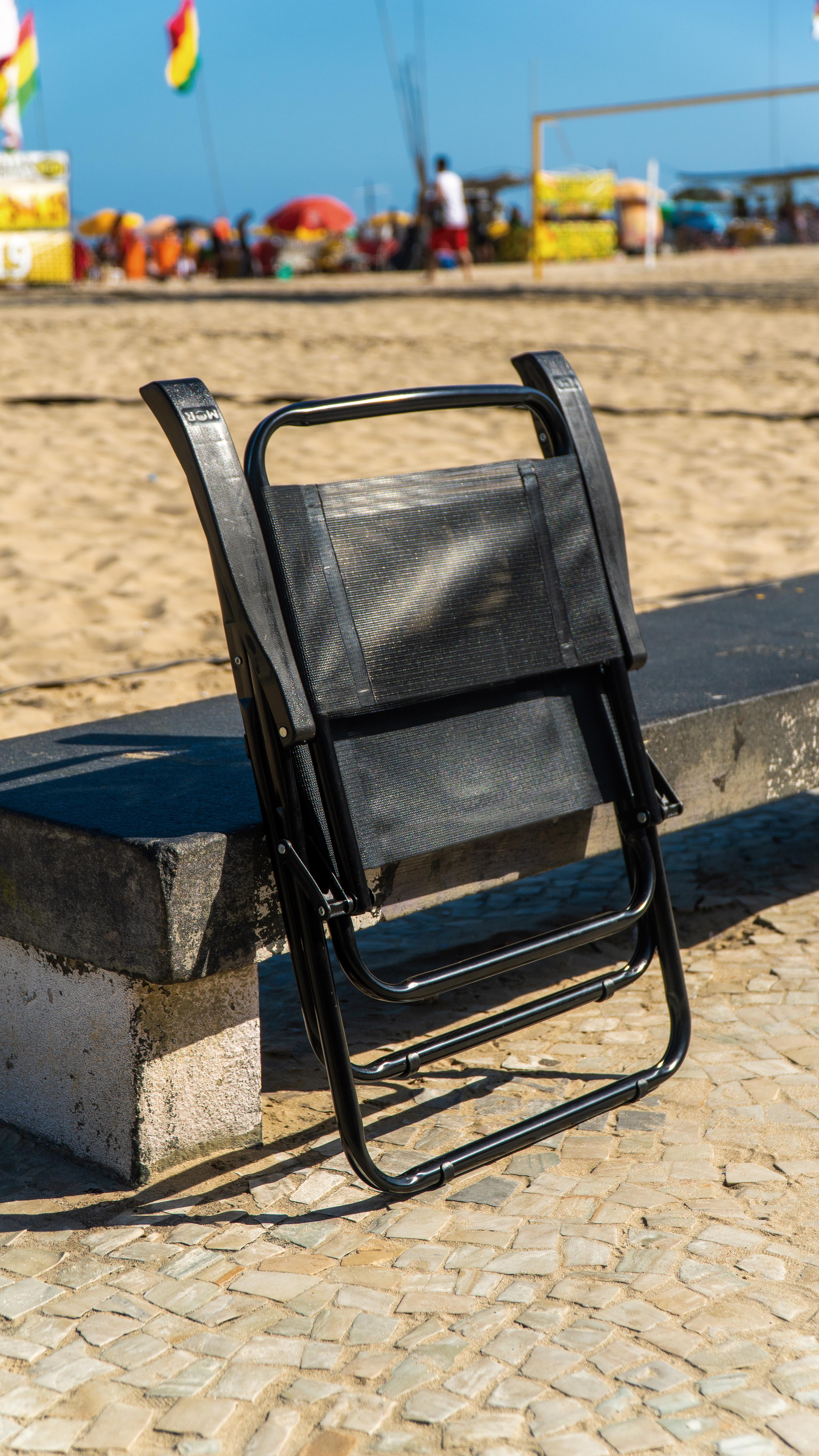 Sillas Playeras Master Acero Negro Mor