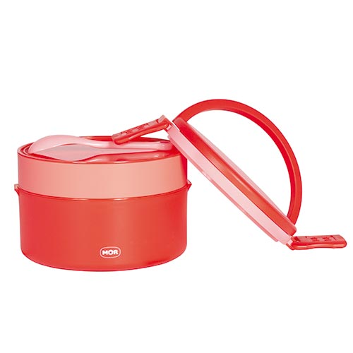 Lunchera Vianda Redonda 2 Compartimientos Mor