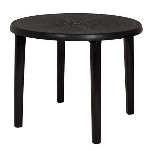 Mesa Redonda Mor Color Negro