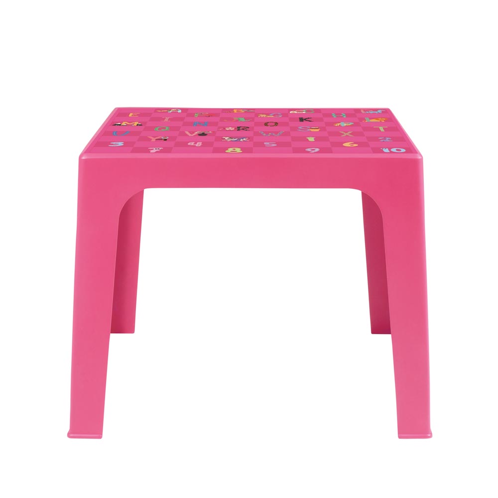 Mesa Kids Abecedario Mor Rosa